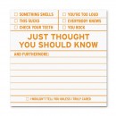 Just thought you should know sticky note